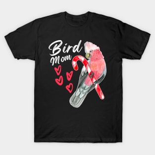 Parrot Bird Mom - Galah Cockatoo Watercolor T-Shirt